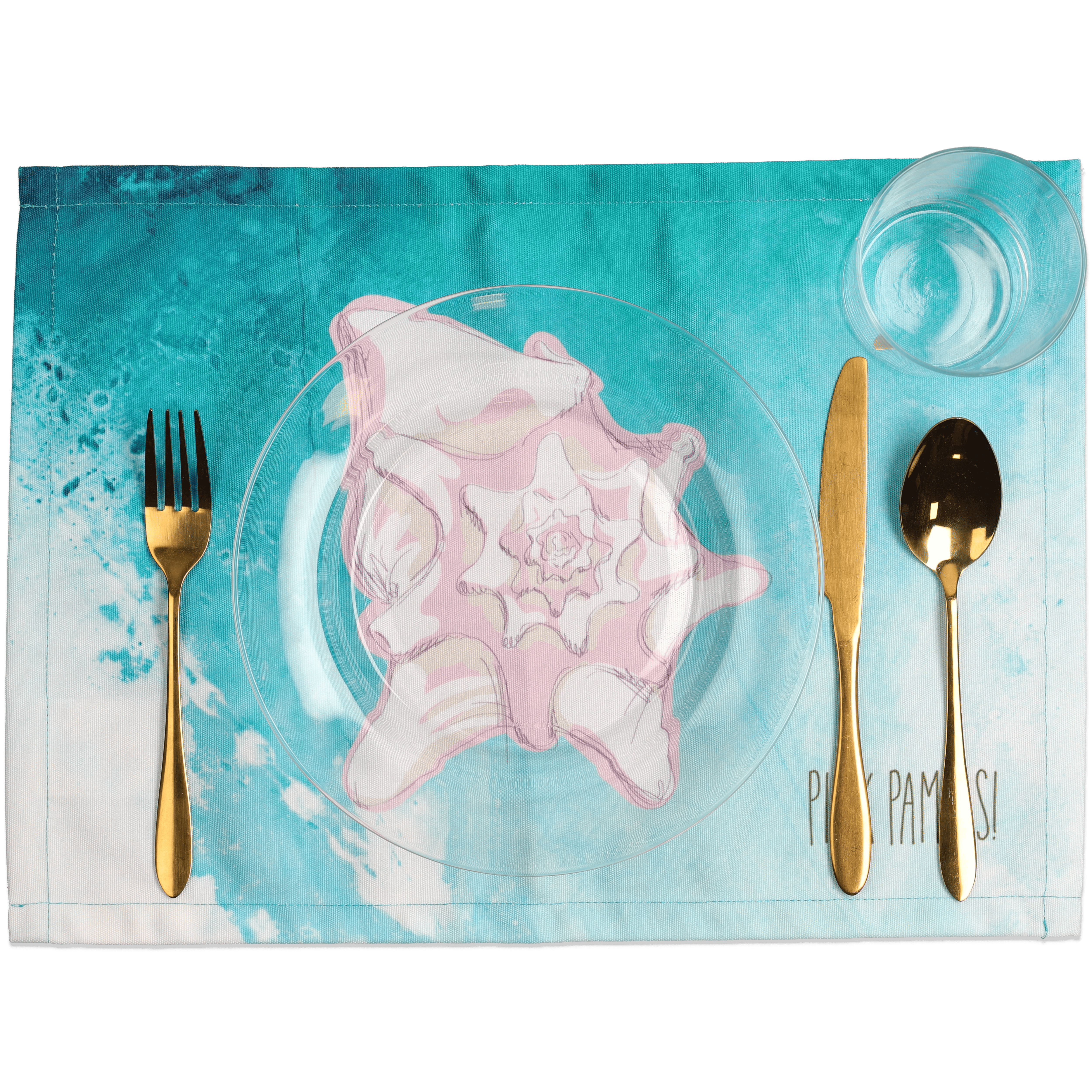Individual Place Mat Stardust Opal Pink