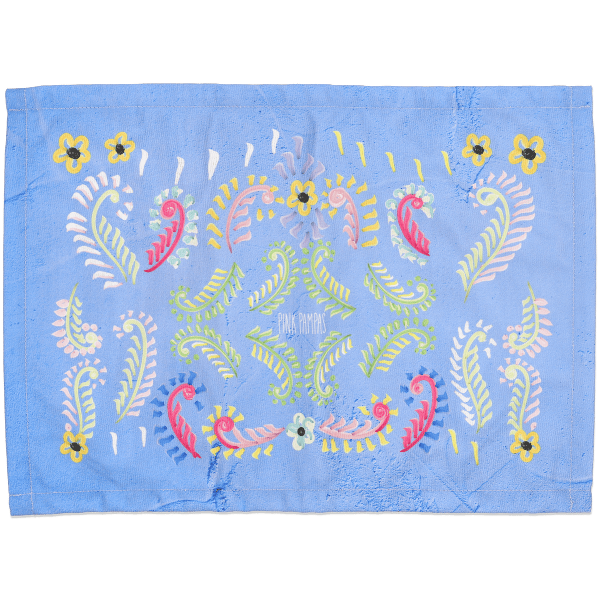 Tovaglietta Americana Blooming Happiness Azure Blue