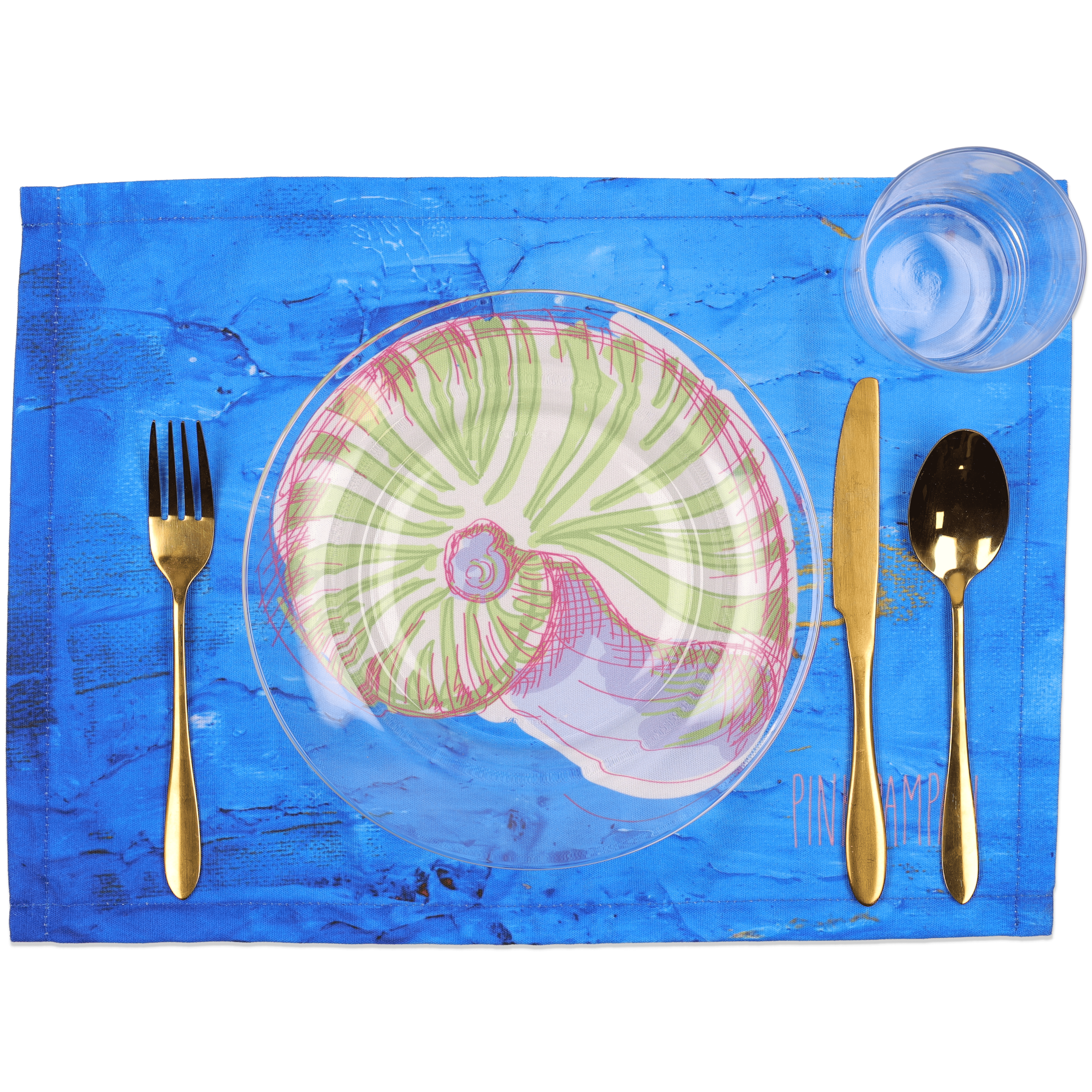 Individual Place Mat Stardust Opal Pink