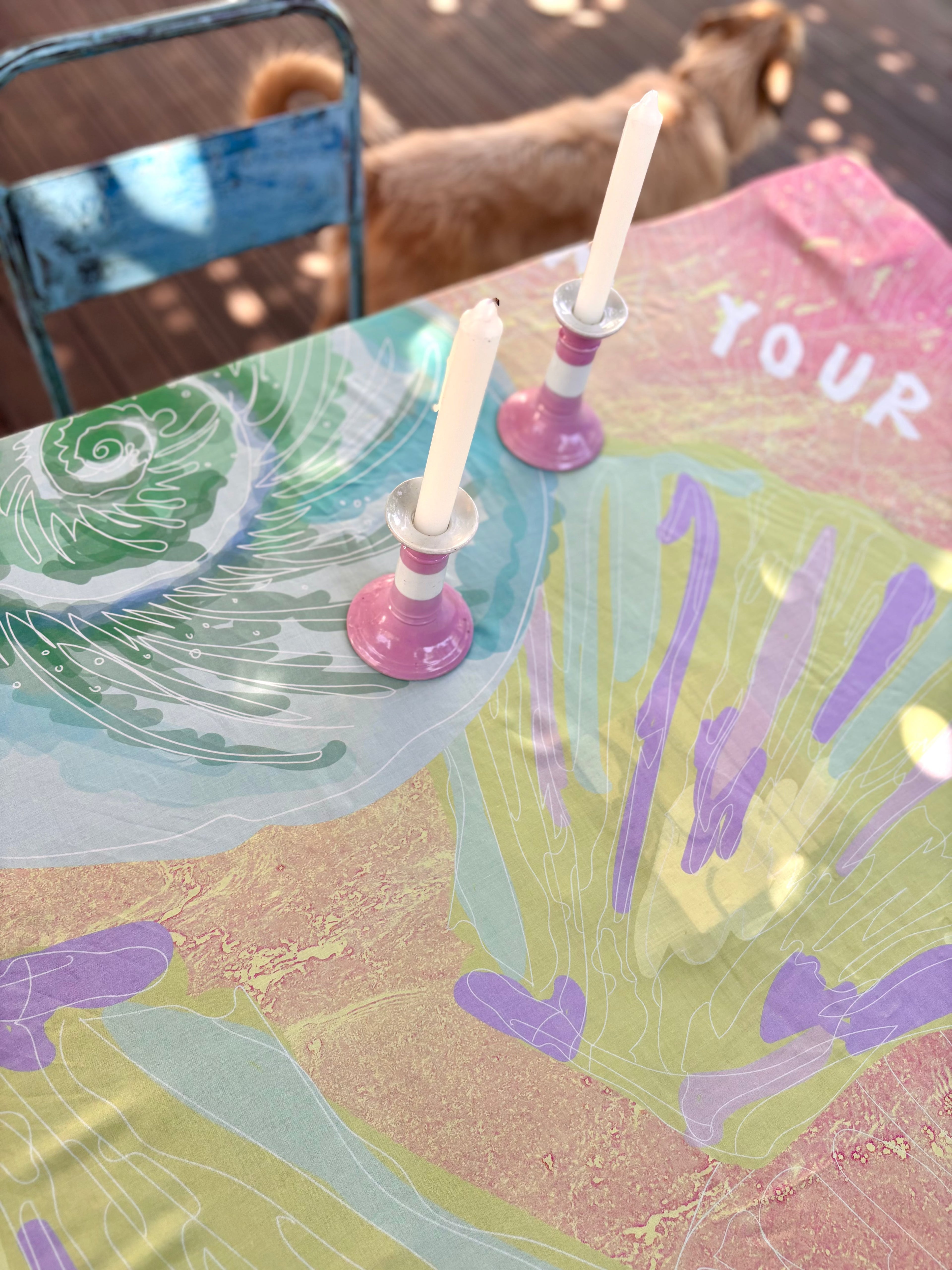 Tablecloth "I'm Your Happy Place" - Size M