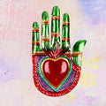 Vintage Design Hand with Sacred Heart