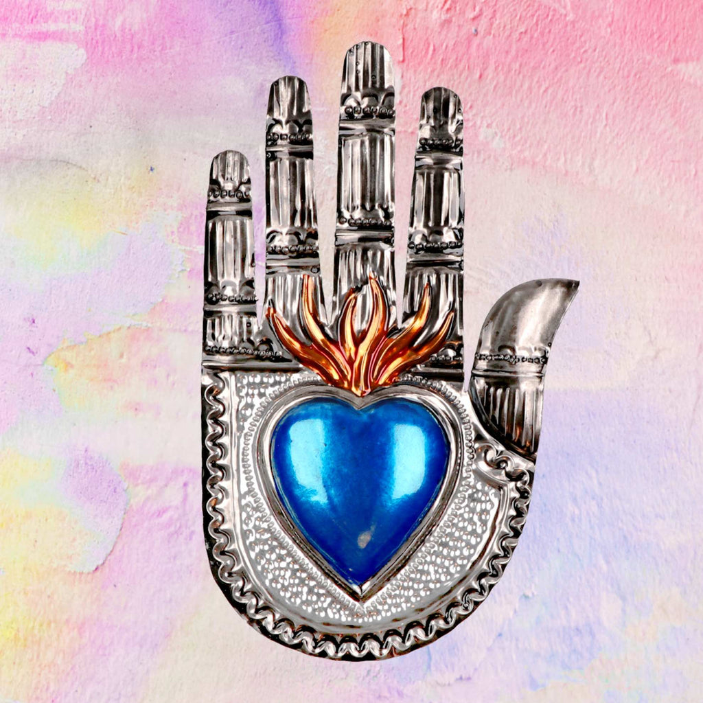 Vintage Design Hand with Sacred Heart
