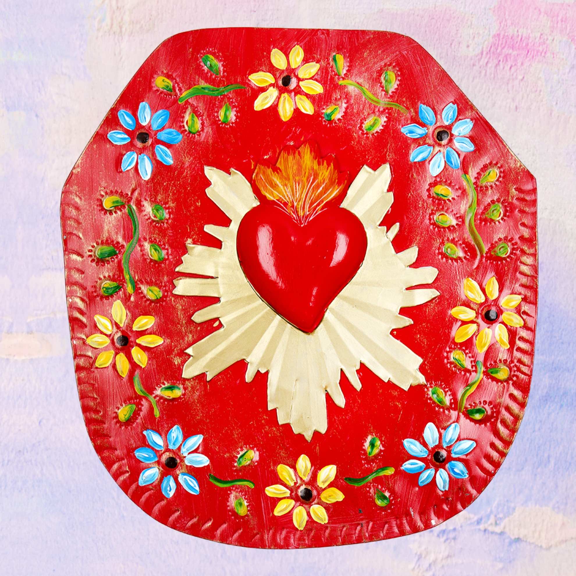 Ex Voto Floral Plaque