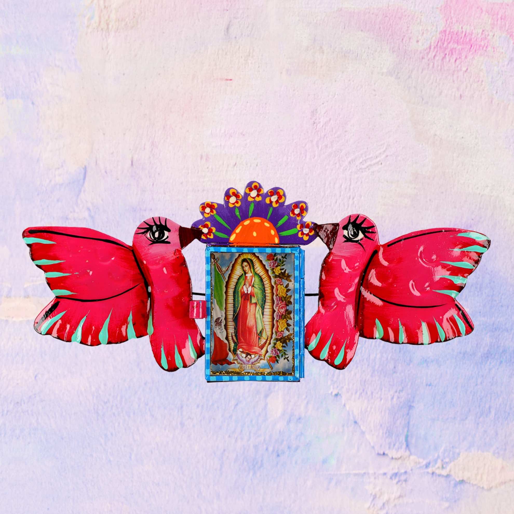 Sanctuaire Guadalupe avec colombes