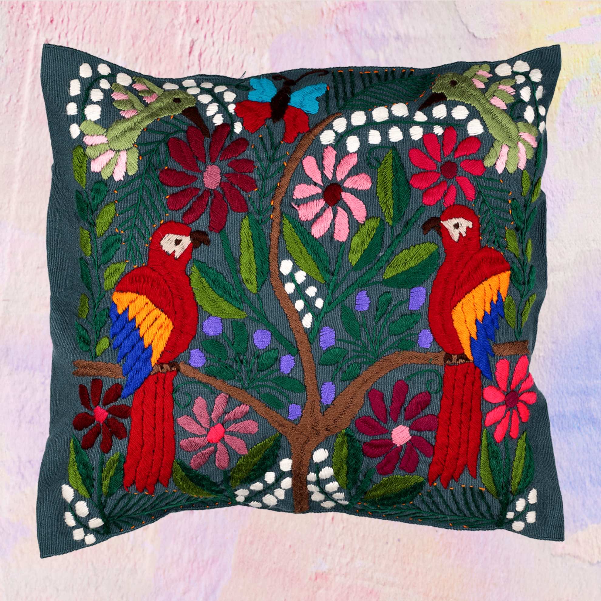 Parrots Cushion Cover