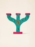 "Primitive" Candlestick with Milagros
