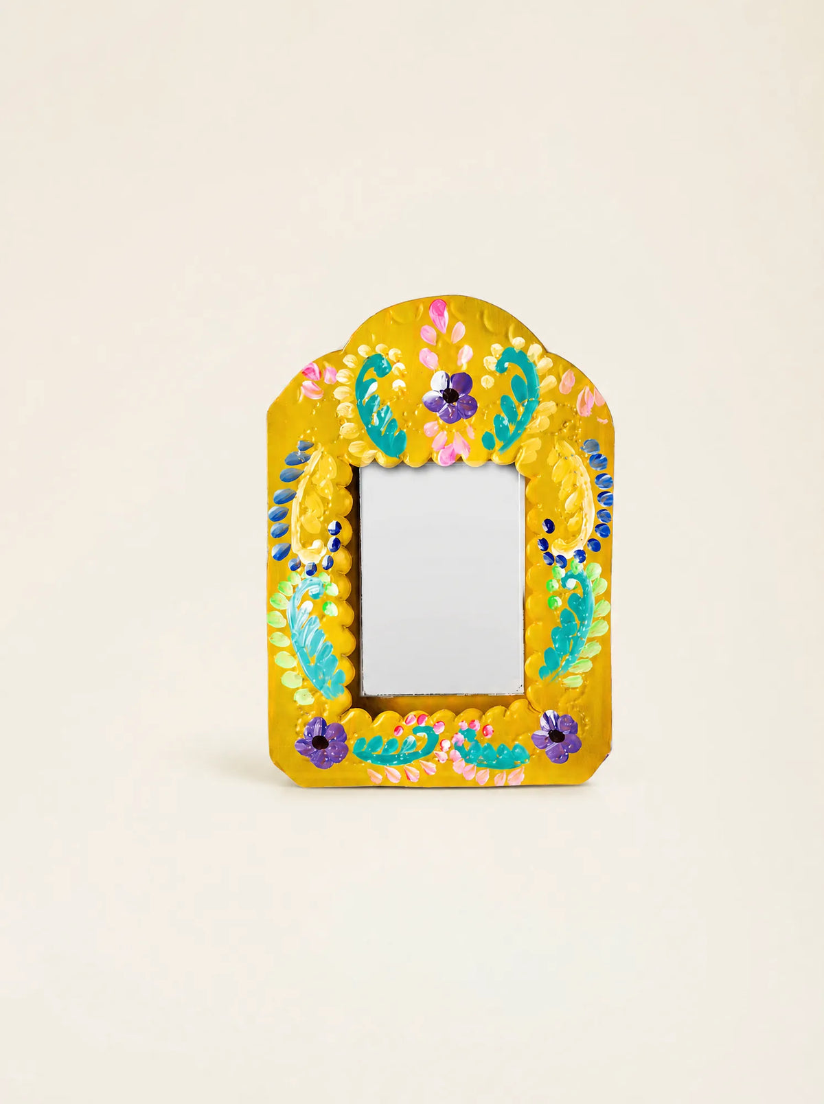 Mirror with Folk Jardin Frame