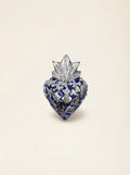 Cuore Sacro Mini con Milagros – Blu
