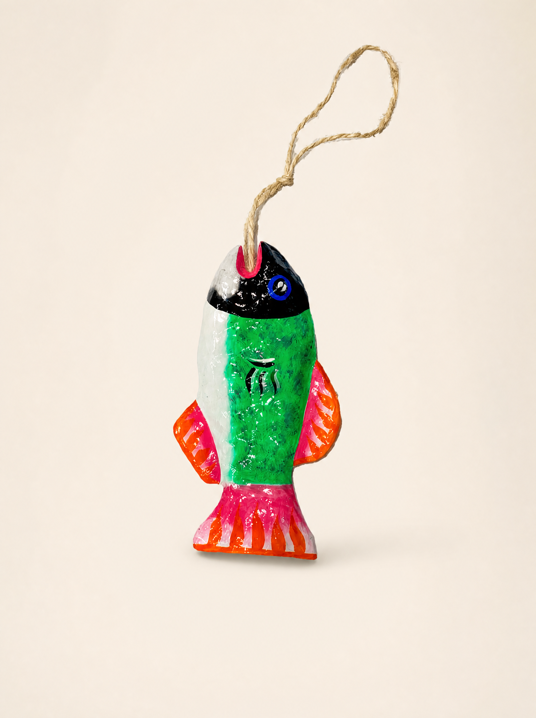 Happy Fish in Papier-Mâché