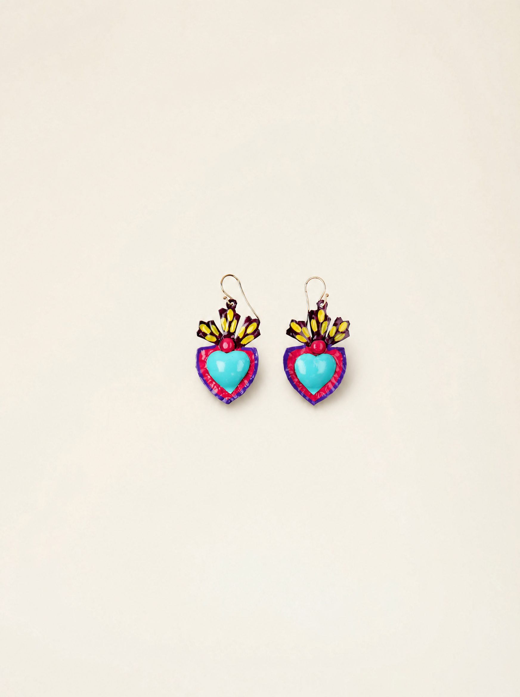 Orecchini Corazon Milagro Turquesa