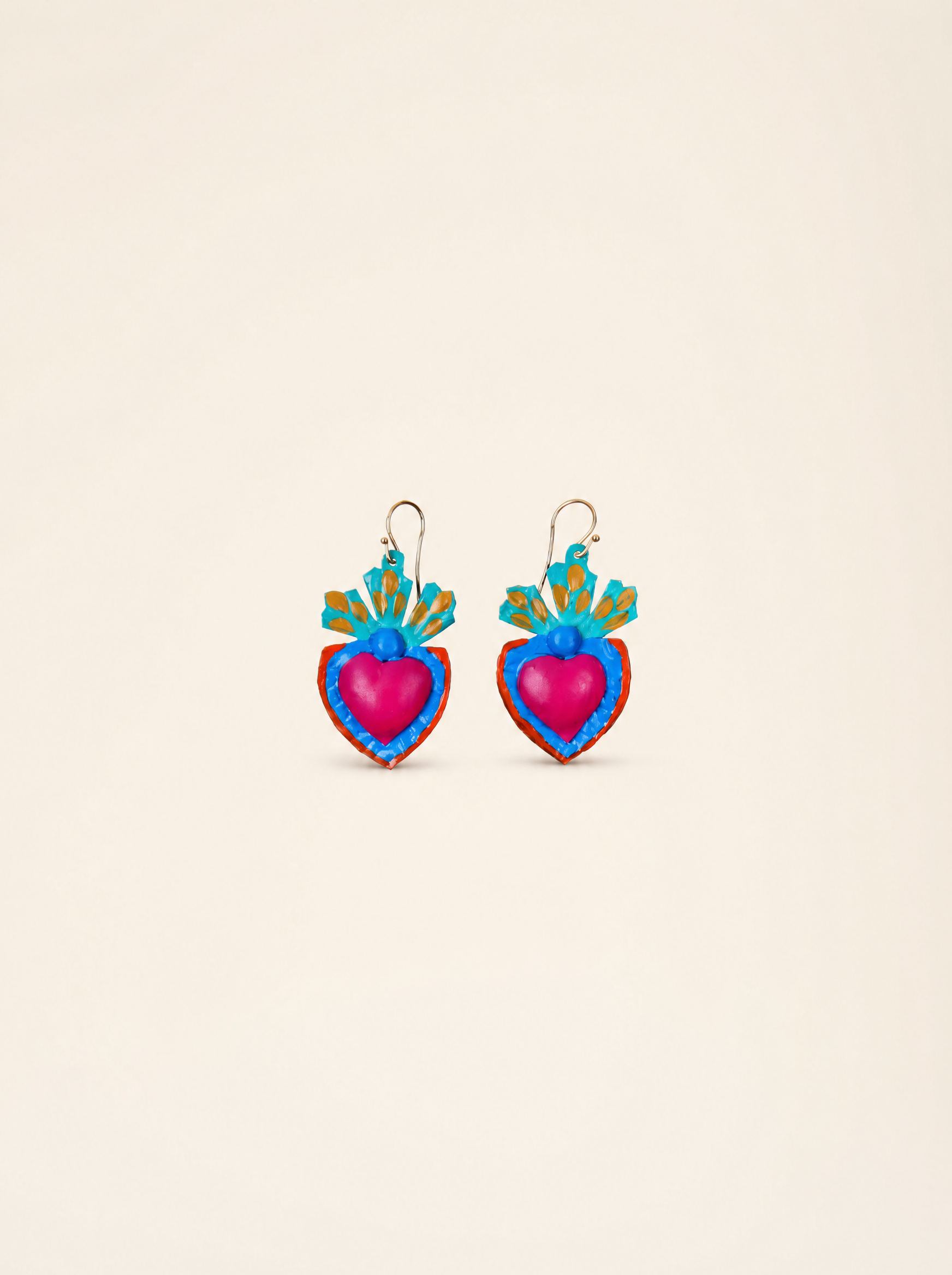 Orecchini Corazon Milagro Fuchsia