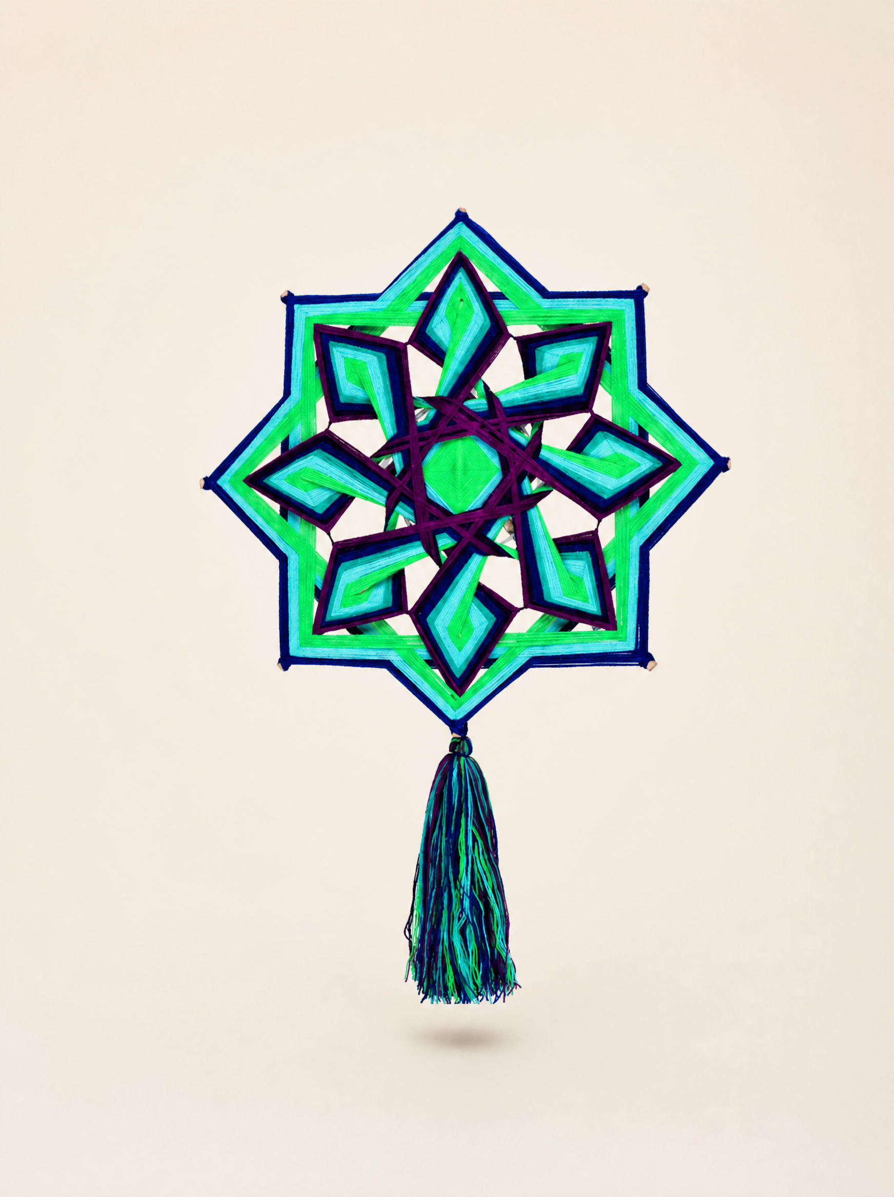 Decorazione Mandala in Lana