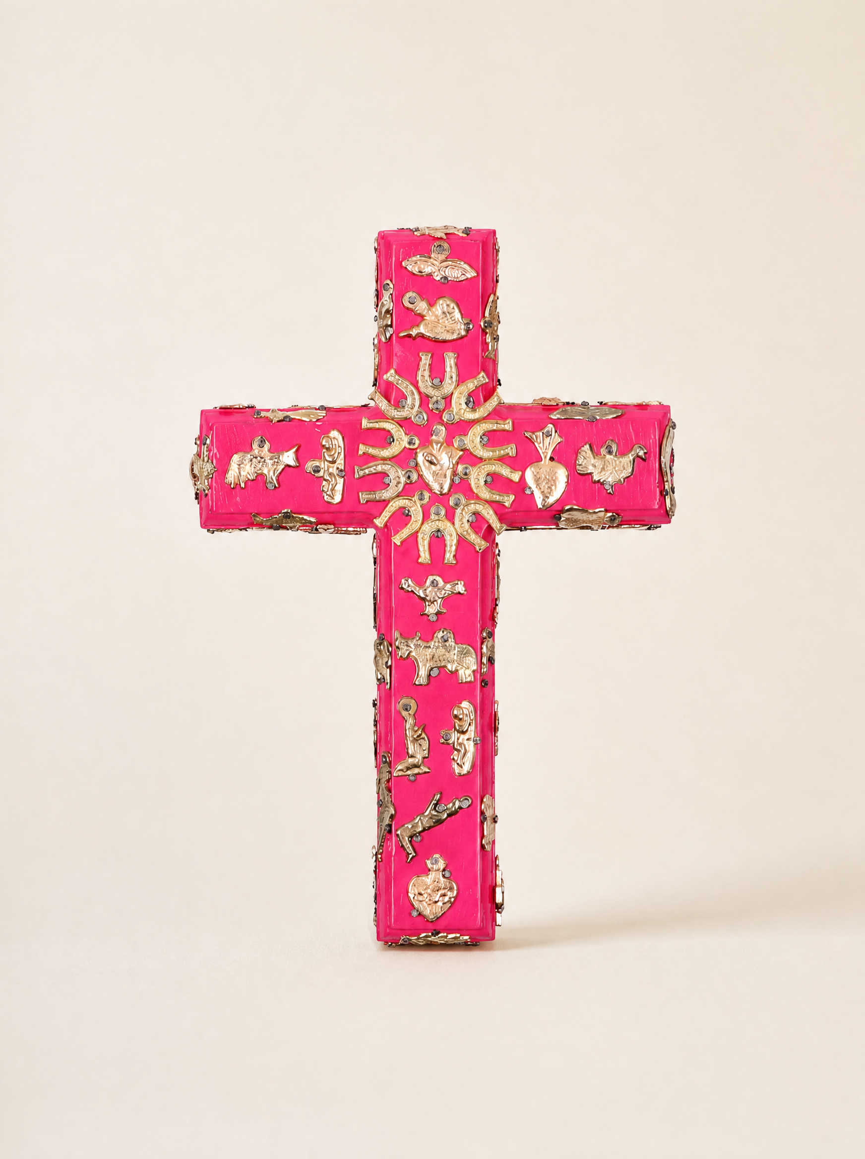 Croix en Bois avec Milagros