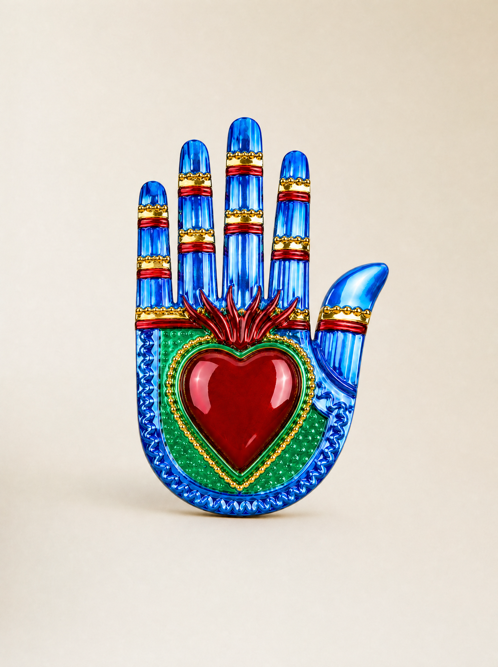 Mano "Vintage Design" con Cuore Sacro