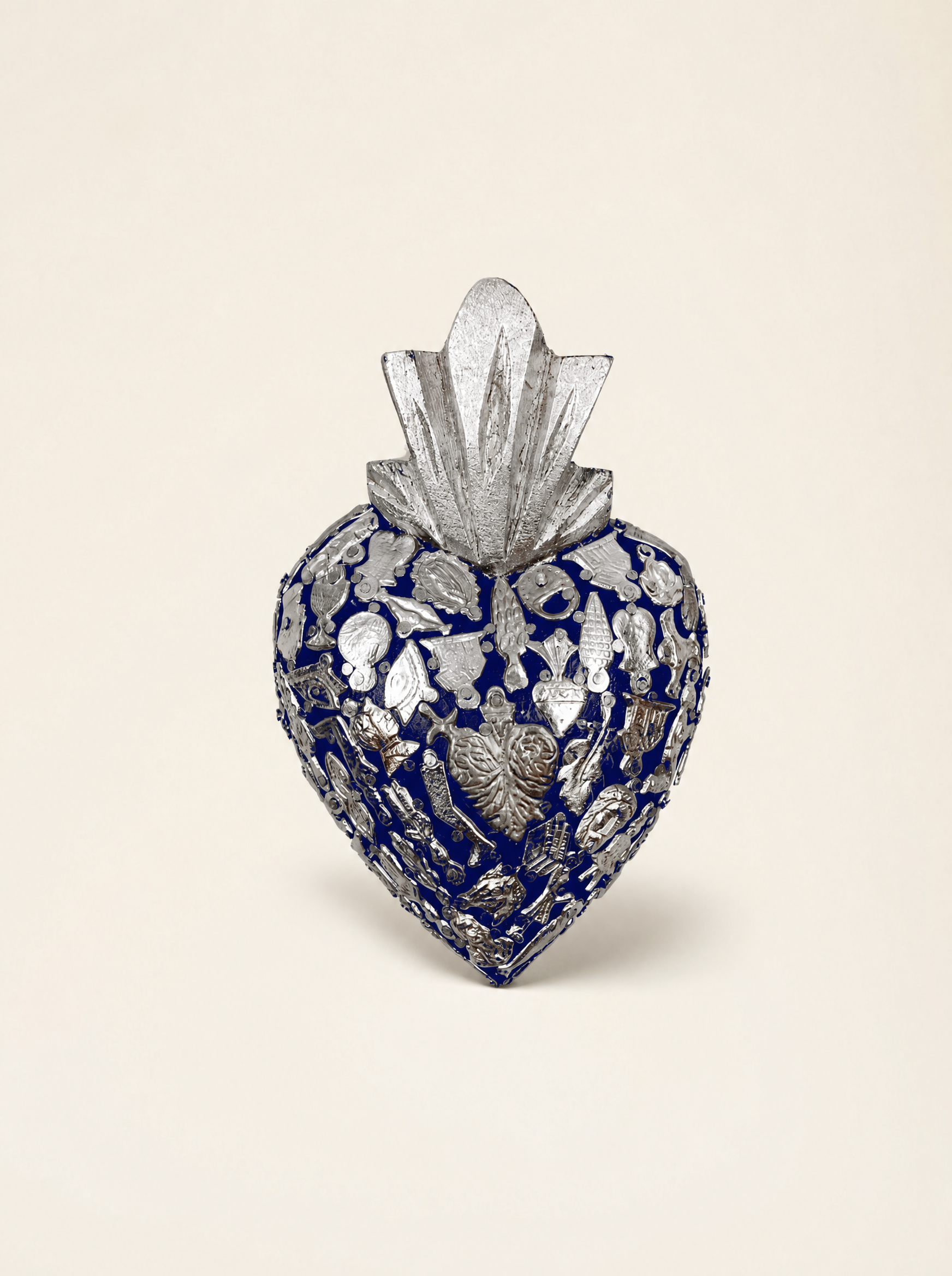 Medium Sacred Heart with Milagros