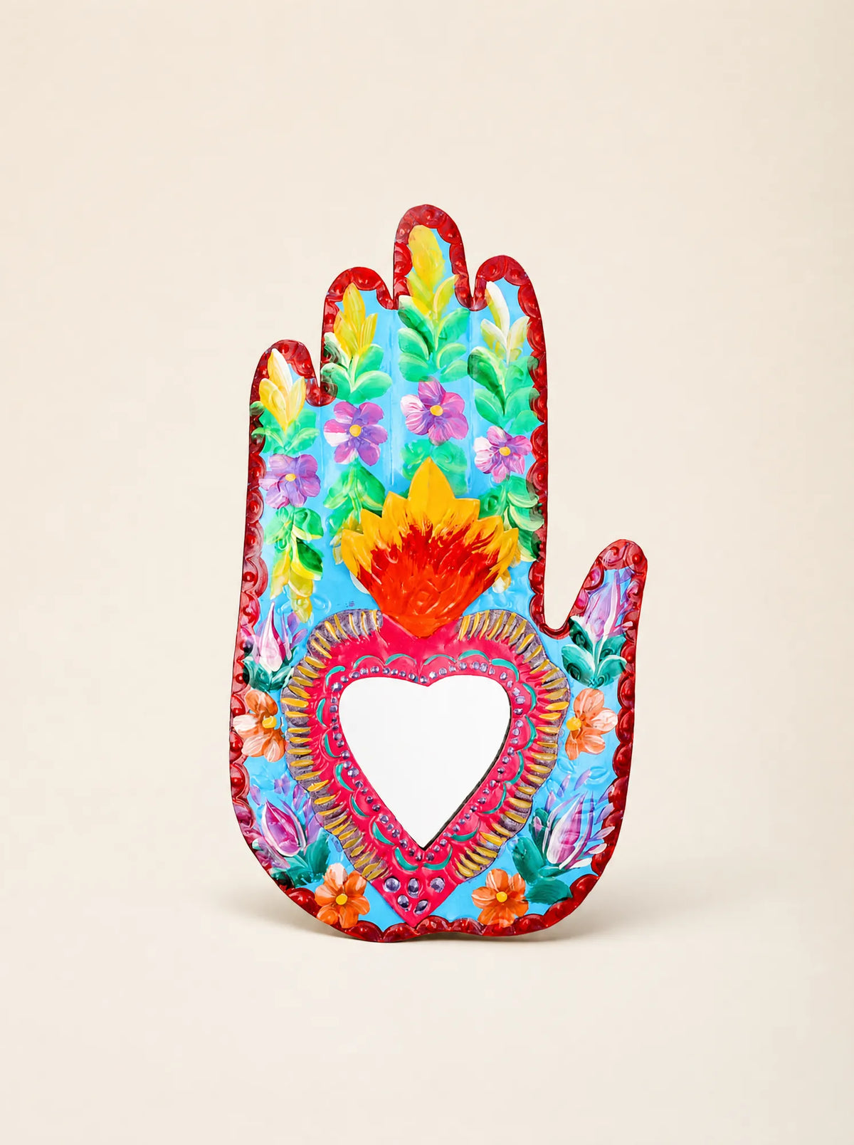 Floral Hand with Mirror
