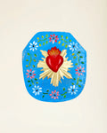 Placca Ex Voto Fiorita – Azzurro