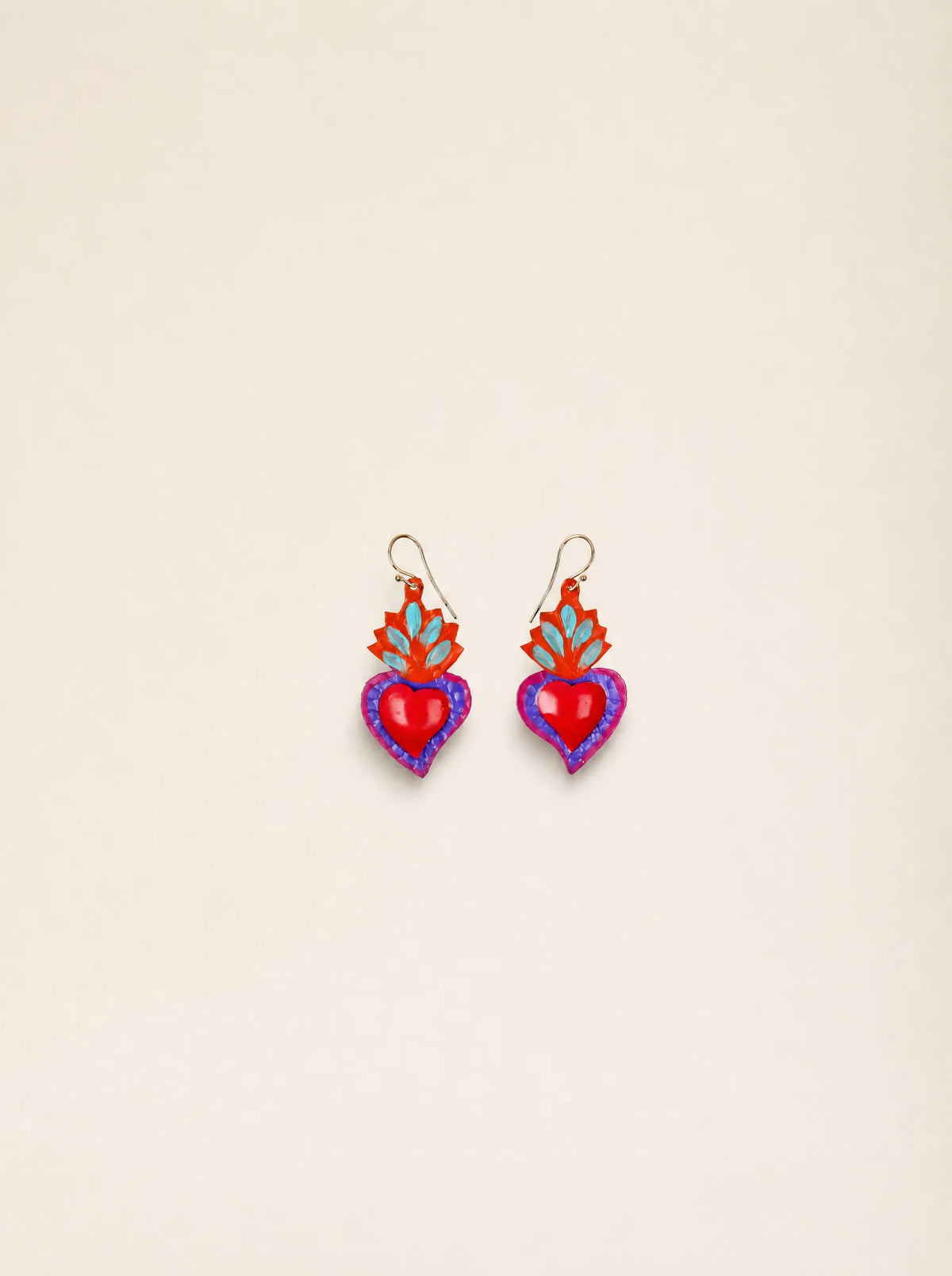 Orecchini Corazón Fuego Viola
