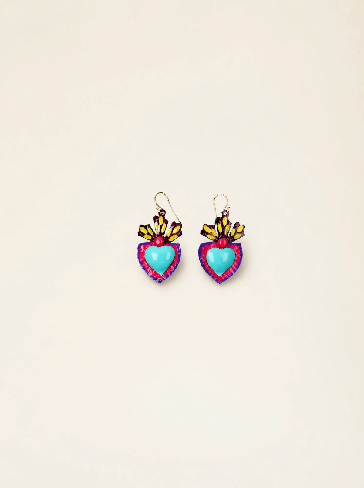 Boucles d'oreilles Cœur Miracle Turquoise