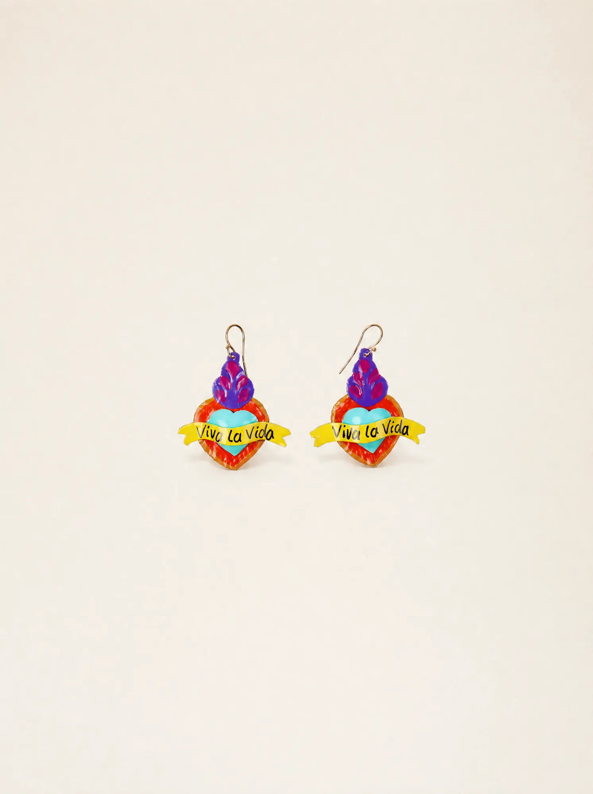 Boucles d'oreilles Cœur Viva la Vida
