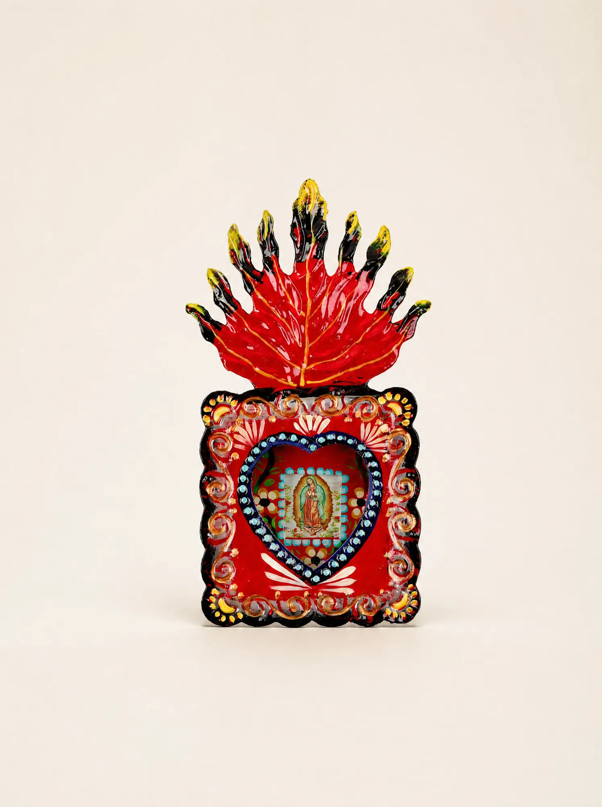 Vitrine Guadalupe avec flamme