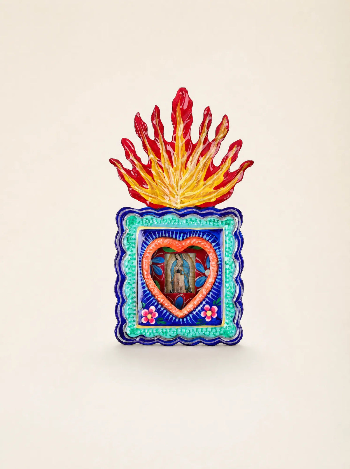 Vitrine Guadalupe avec flamme