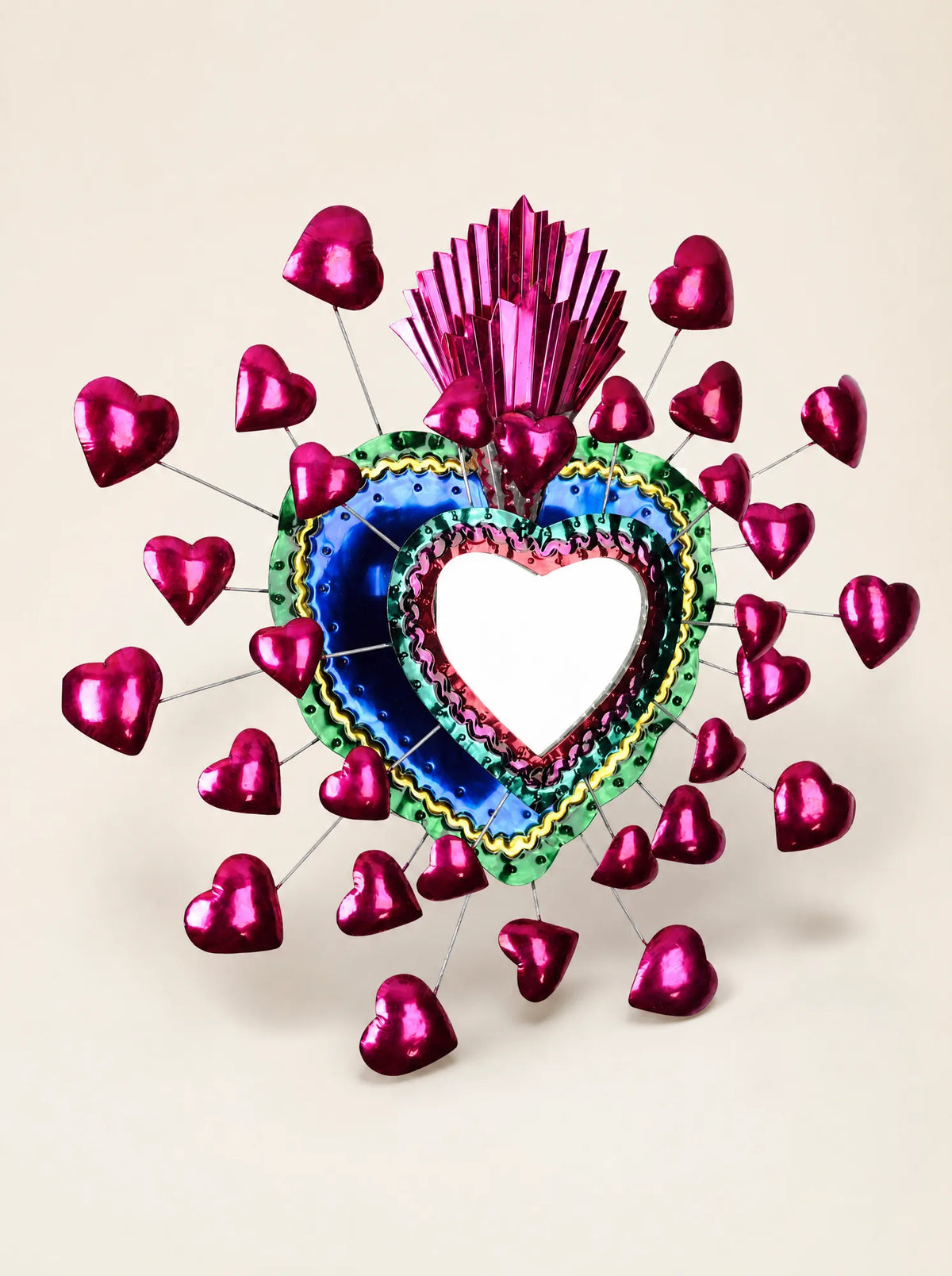 Extra Large Mirror Thousand 3D Hearts