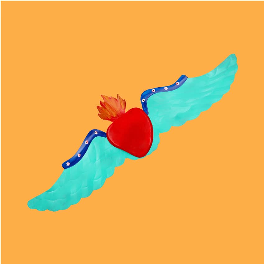 Sagoma Legno Cuore Sacro - Decorazione Artigianale Made In Italy | Ex Voto Personalizzabile | Simbolo Religioso - Foto 4